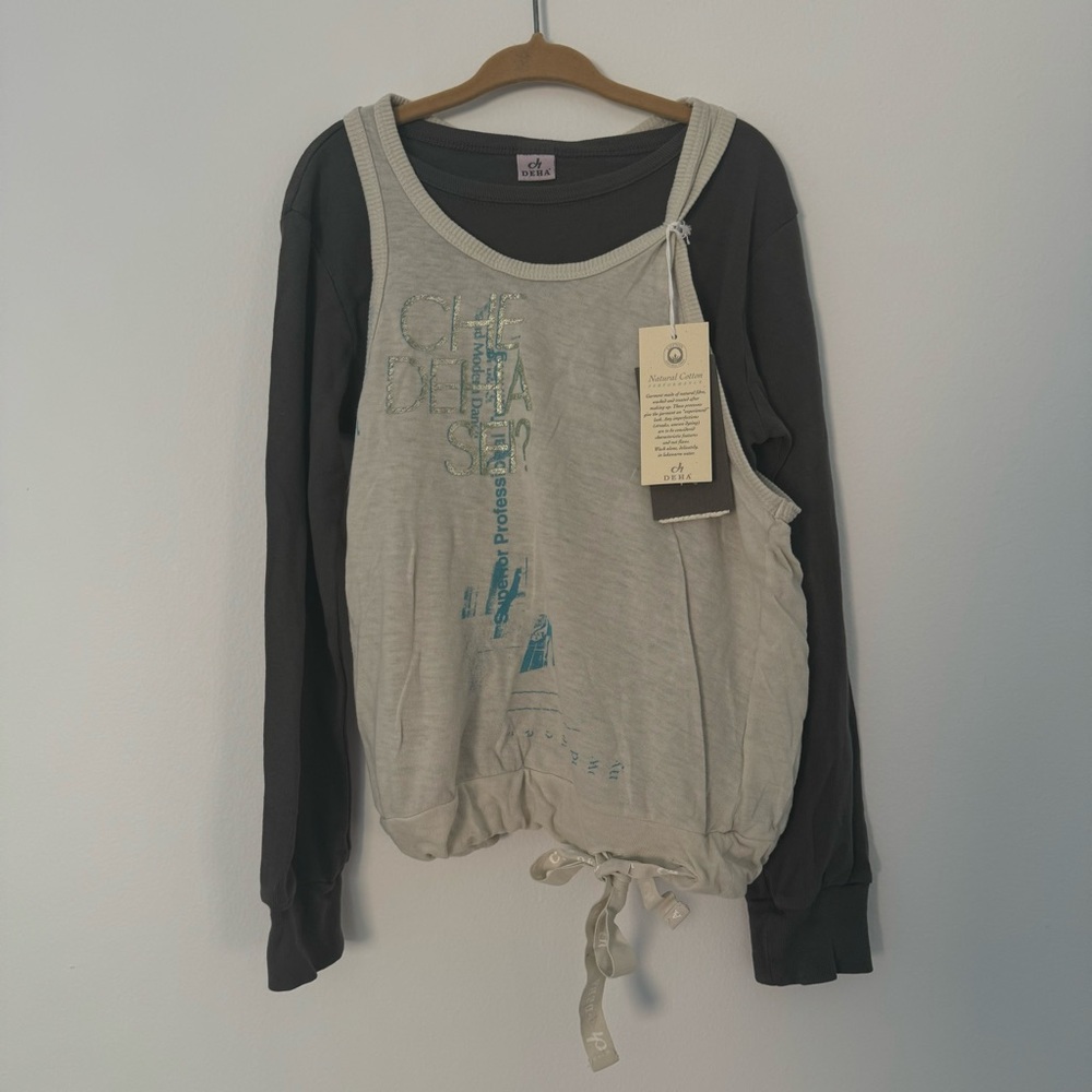 NWT Deha Double Layered Girls Top (XS/5Y)